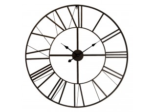 Kovové hodiny s římskými číslicemi - Ø 90*4 cm
