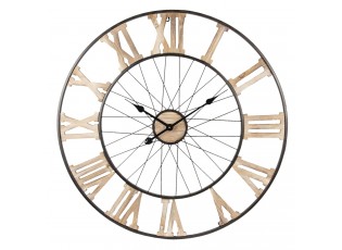 Kovové nástěnné hodiny - Ø 80*4 cm