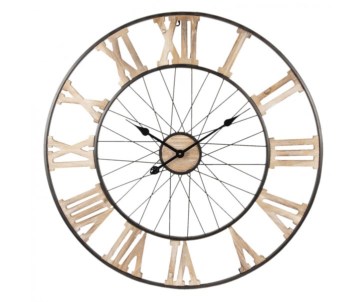 Kovové nástěnné hodiny - Ø 80*4 cm