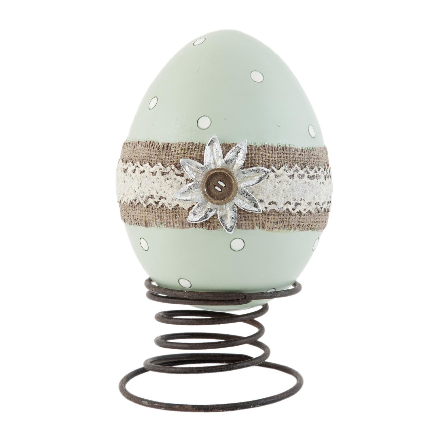 Dekorace  vajíčko na pružině  - 16*12*21 cm Clayre & Eef
