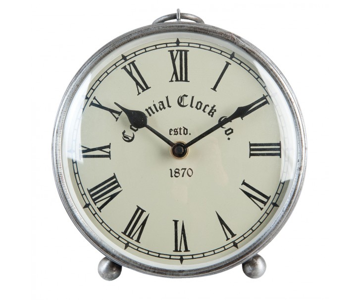 Stolní retro hodiny- Ø 16*6cm Clayre & Eef