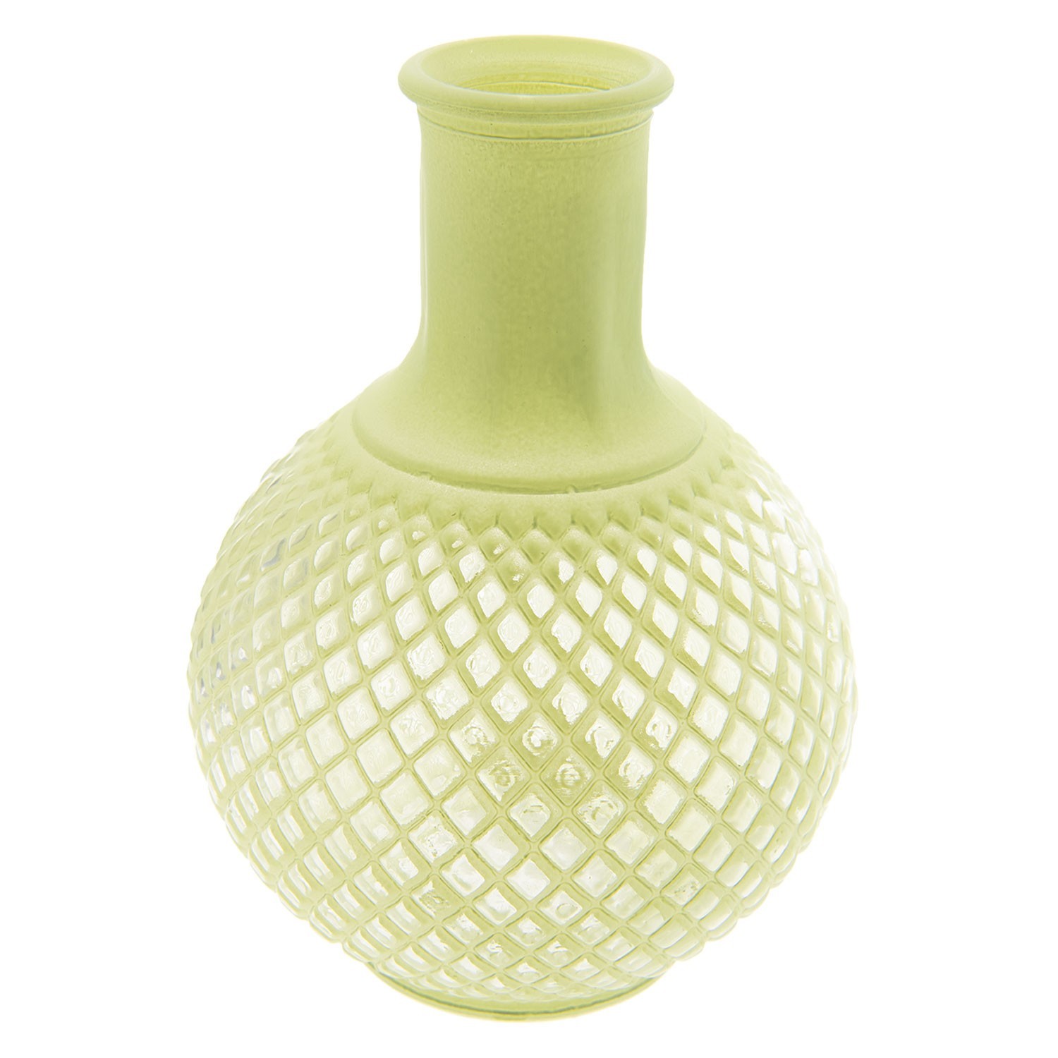 Levně Zelená váza s patinou Agnesse - Ø 13*18 cm 6GL2351GR