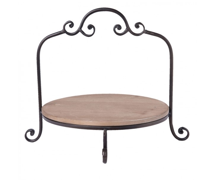 Kovový ozdobný stojan/ podnos na talíře - 35*33*29 cm