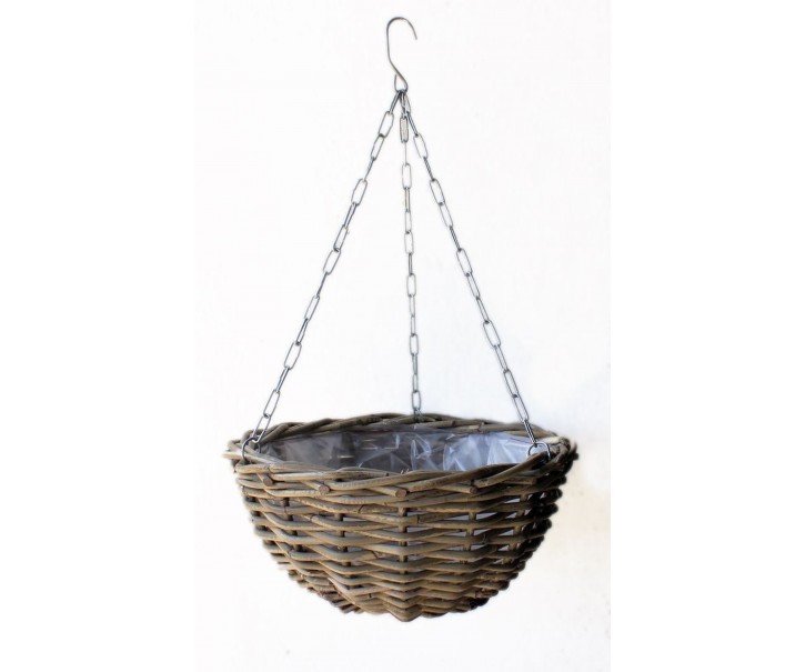 Závěsný ratanový květináč - Ø40*21 cm Van der Leeden