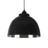 Černé závěsné kovové světlo Shiny - Ø 32*22 cm