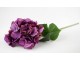 Dekorace fialová hortenzie velkokvětá  - 80 cm