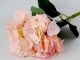 Dekorace růžová hortenzie velkokvětá  - 80 cm