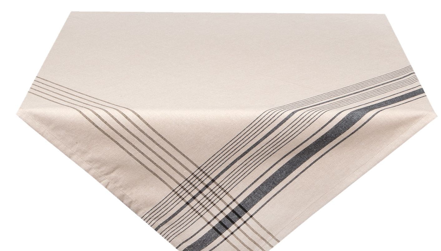 Ubrus na stůl Country Essentials black - 150*150 cm