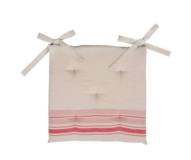 Podsedák s výplní Country Essentials red - 40*40 cm Clayre & Eef