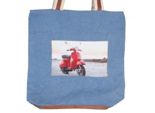 Modrá kabelka/taška - 35*40 cm