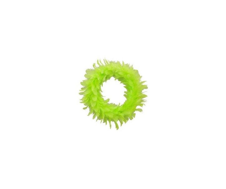 Zelený peříčkový věneček  - Ø 15cm
