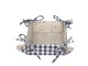 Modrý textilní košíček na pečivo Lucky Chicken - 35*35*8 cm