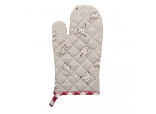 Červená chňapka Lucky Chicken - 16*30 cm