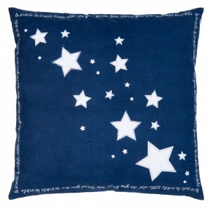 Modrý povlak na polštář Shining for you I - 50*50 cm