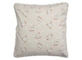 Béžový povlak na polštář Lucky Chicken - 40*40 cm