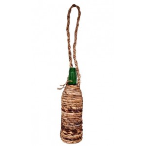 Skleněná láhev na brčko - Ø 6*19 cm / 0,4L