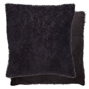 Tmavě šedý povlak na polštář - 45*45 cm