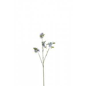 Umělá květina větev s modrým květem - 48cm