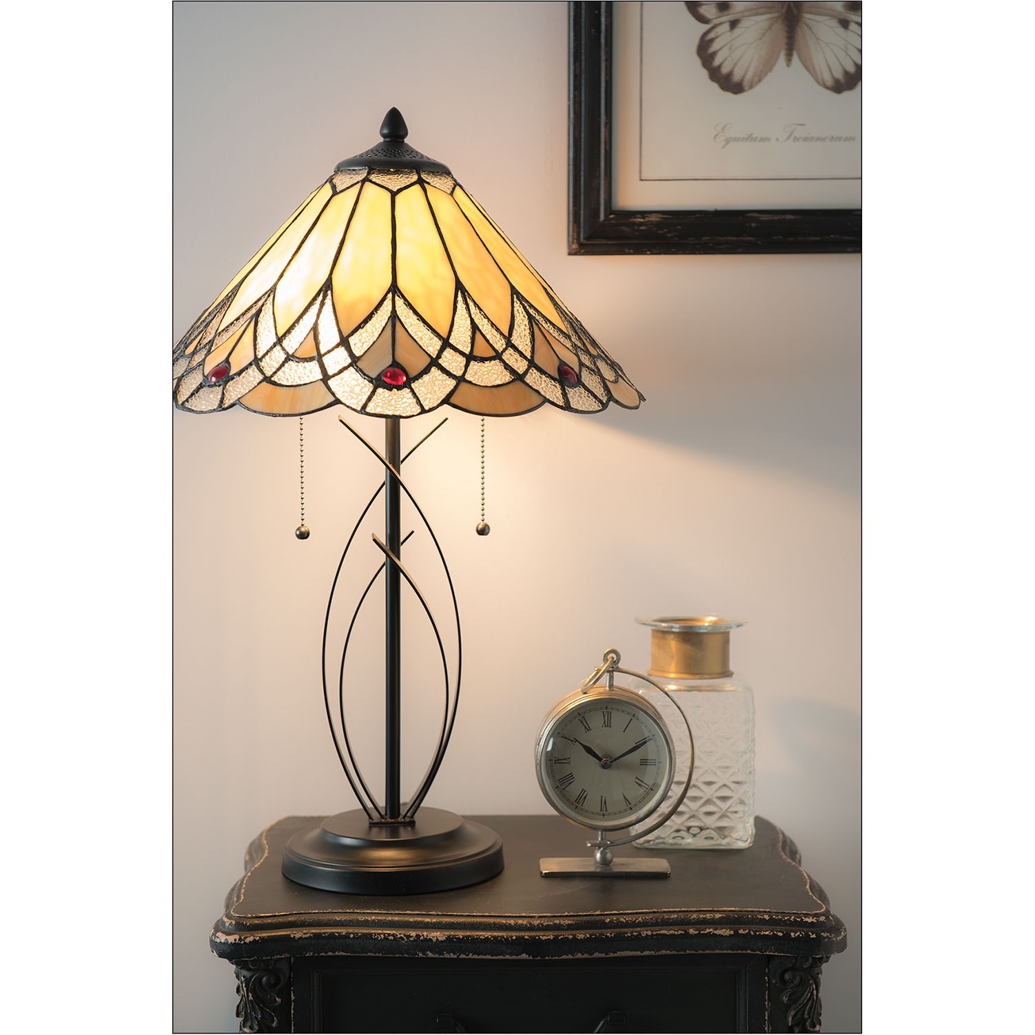 Stolní lampa Tiffany Peaceful - 40*60 cm 2x E27/60W