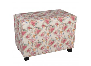 Květovaná stolička, taburet Rose - 60*36*43 cm