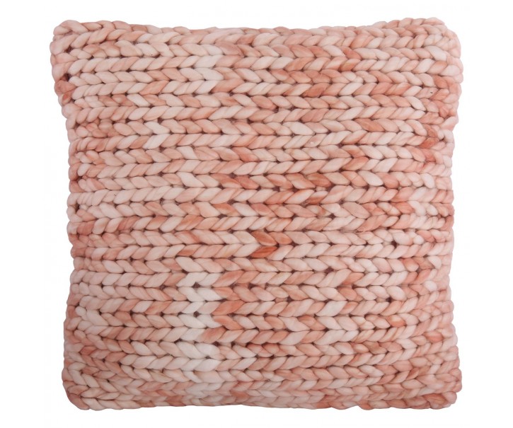 Růžovo - bílý polštář s výplní Floriano pink - 45*45cm