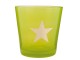  Zelený svícen na čajovou svíčku s hvězdou - Ø 10*10 cm  