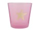  Růžový svícen na čajovou svíčku s hvězdou - Ø 10*10 cm  