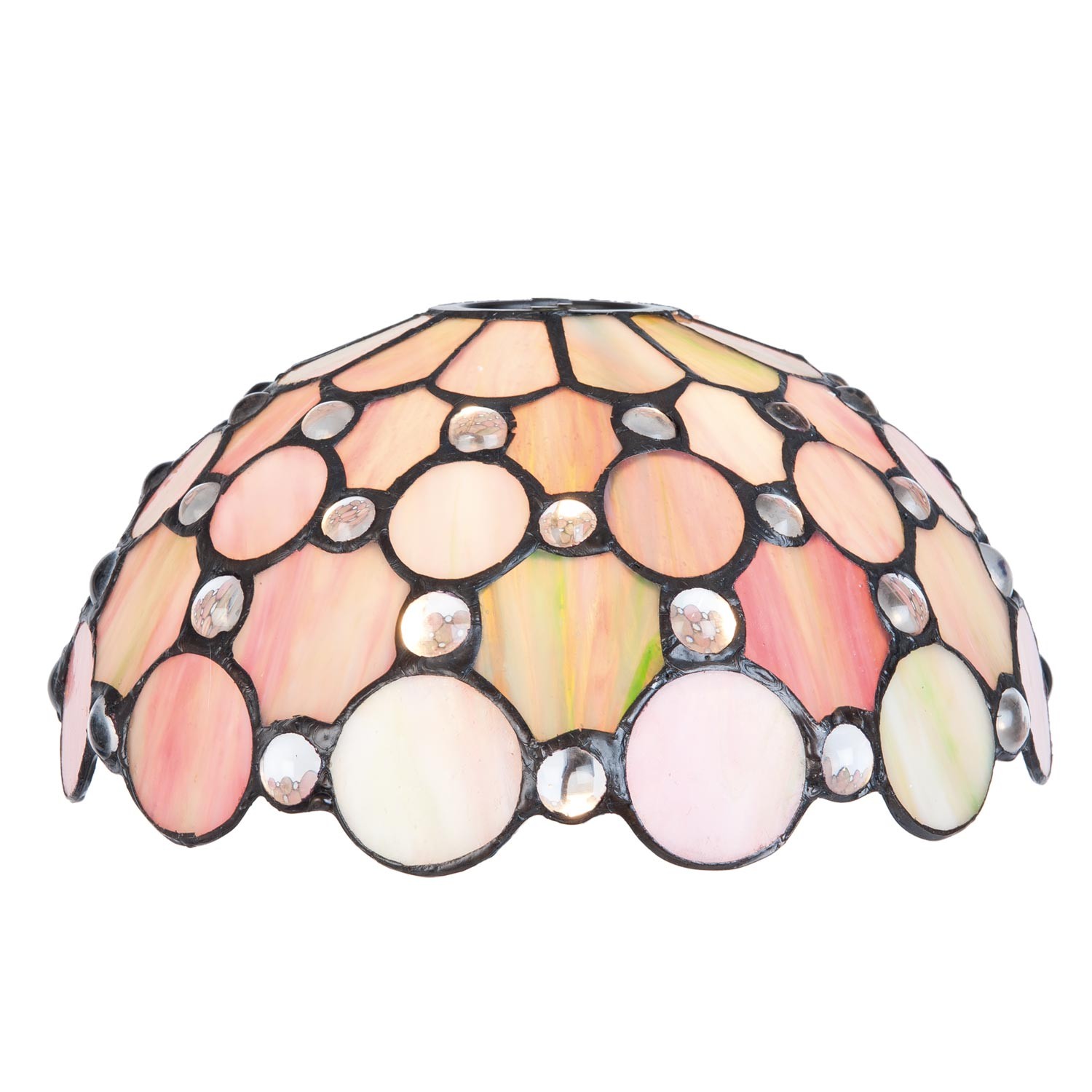 Stínidlo Rose Diamont k nástěnné noze Tiffany - Ø 25*16 cm
