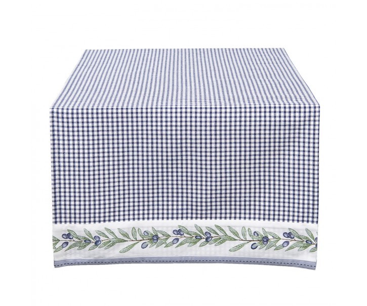 Běhoun na stůl Olive Garden blue - 50*140 cm Clayre & Eef