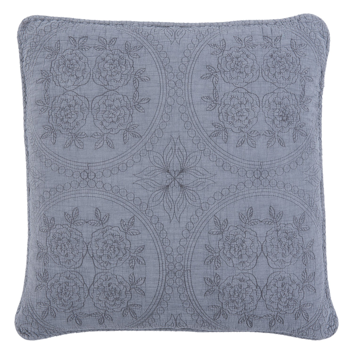 Šedý vintage povlak na polštář Quilt 181 - 50*50 cm