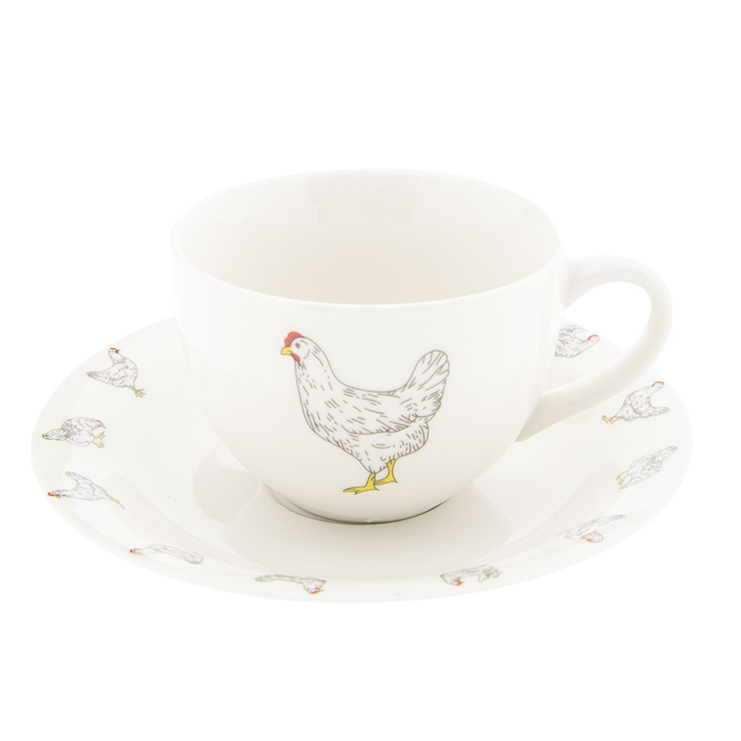 Šálek s podšálkem Lucky Chicken - 0,2l