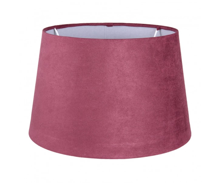 Vínové semišové stínidlo Chic - Ø 25*15cm /E27 Clayre & Eef