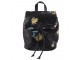 Černý batoh s flitry Flower - 24*16*28 cm
