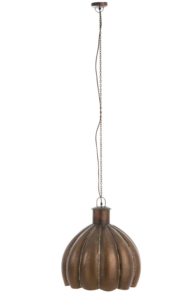 Kovové stropní světlo Flowr antik - Ø 50*57 cm