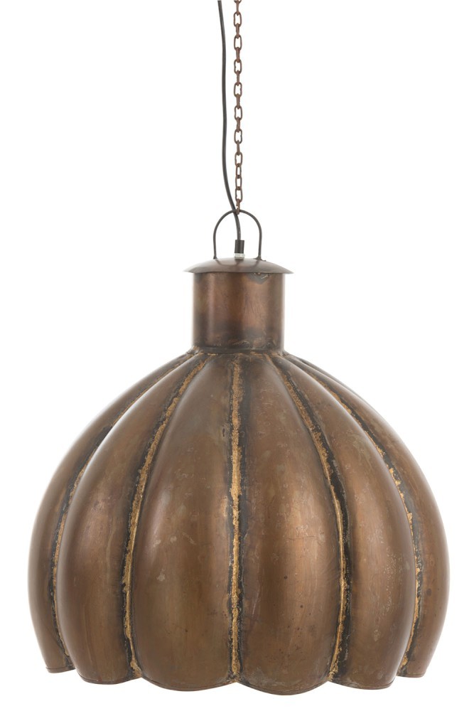 Kovové stropní světlo Flowr antik - Ø 50*57 cm