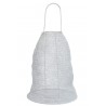 Bílá drátěná lucerna Gauze white - Ø 40*48 cm