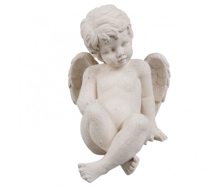 Dekorace sedící anděl - 13*17*15 cm