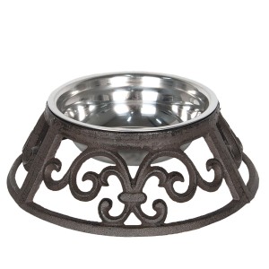 Miska v kovovém stojanu - Ø 23*8 cm / 0,435L