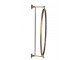 Zlaté nástěnné kovové zrcadlo antik gold - 36*20*70cm J-Line by Jolipa