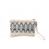 Modro-krémová kabelka do ruky Denim - 25*17cm
