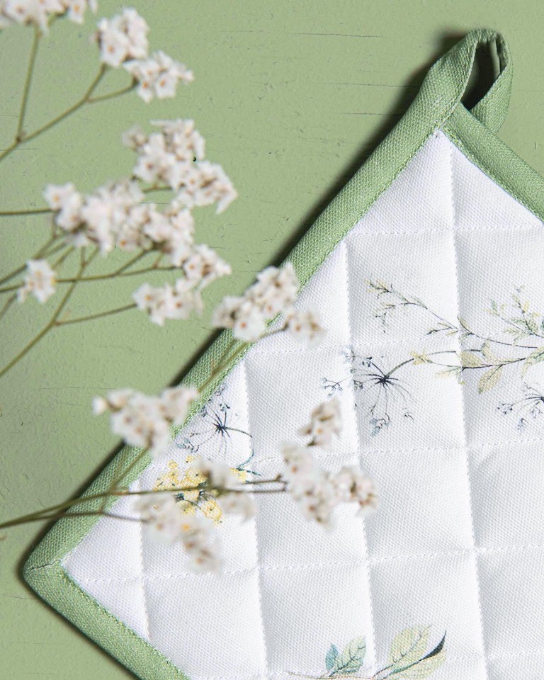 Textilní košíček na pečivo Happy Florals - 35*35*8 cm