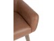 Hnědé kožené křeslo/ židle Venetta - 62*56*77 cm