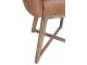 Hnědé kožené křeslo/ židle Venetta - 62*56*77 cm