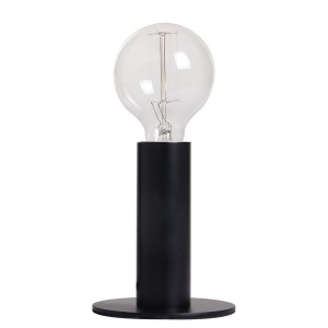 Černá stolní lampička Denmark black mat - Ø 4.5*16cm/ E27