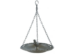 Závěsné litinové pítko pro ptáčky Bird - 23*23*8 cm