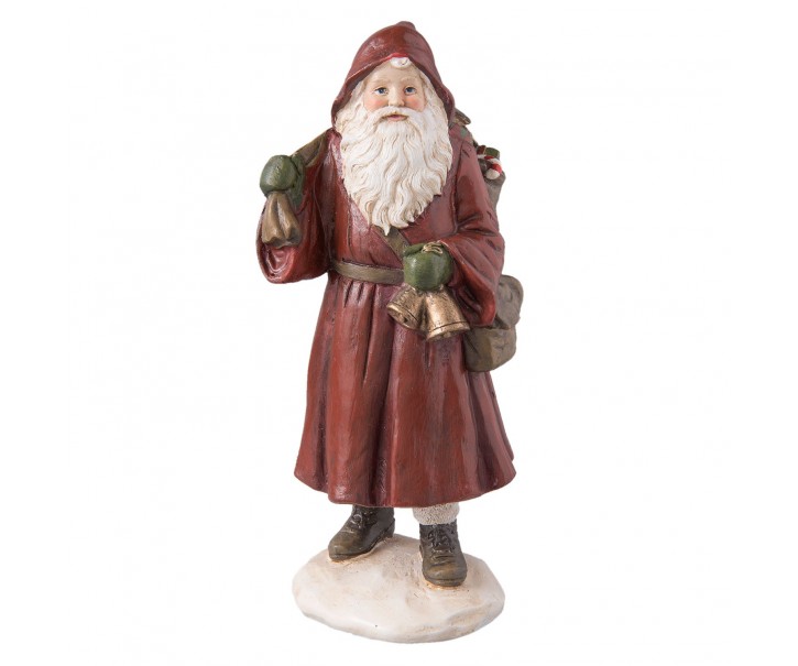 Dekorace Santa s pytlem - 7*6*17 cm Clayre & Eef