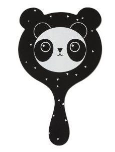 Levně Černé zrcátko Panda - 11*1*20cm 90233b