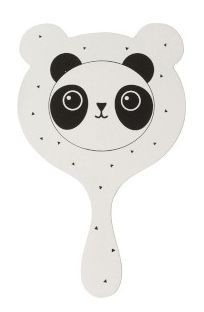 Bílé zrcátko Panda - 11*1*20cm J-Line by Jolipa