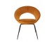 Okrová sametová židle Ohre - 68*51*80cm