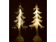 2skleněné svítící stromky - 14*14*38cm